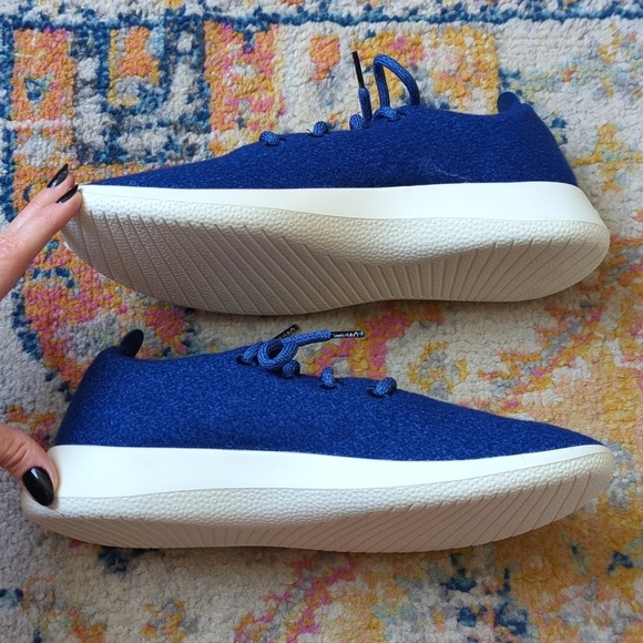 Allbirds x Sam's Club Wool Runners Merino Athletic Sneakers Blueberry Cream 10 - Picture 7 of 15